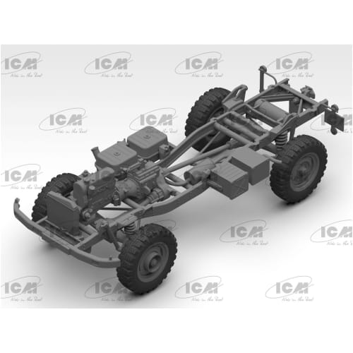ICM 1/35 German Unimog S404 Military Truck Plastic Model 35135