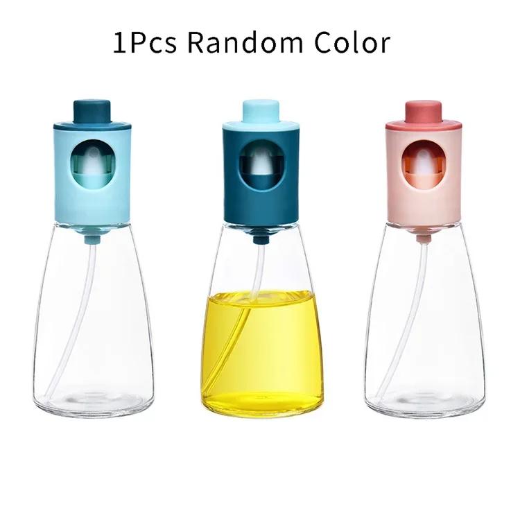 Olive Oil Vinegar Soy Sauce Spray Bottle Set, Kitchen Glass Condiment Bottles, Barbecue Baking Essential Tools