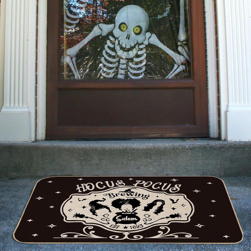 Horror Element Carpet Atmosphere Durable Water-Absorbing Bathroom Mat Entrance Door Hallway Doormat Halloween Home Decor