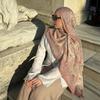 Foulard Hijab En Cachemire Pour Femme, Style Ethnique, Echarpe Jacquard, Paisley, Pampilles, Chale, Rond, Pashmina