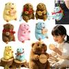 Kuschelige Glücksmarmotten Plüschtiere Weiche Cartoon Murmeltier Puppe Warmer Begleiter Kinder Umarmendes Tierpuppe Geburtstagsgeschenk für Freunde