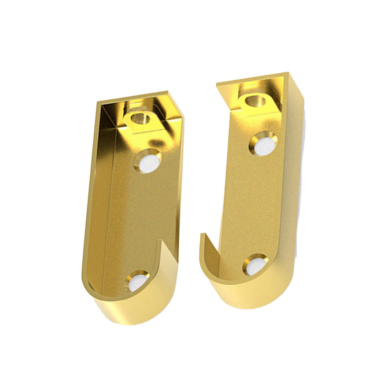 

Sturdy Zinc Alloy Clothes Rod Holders Convenient for Secure Hanging in Closets and Dressing Room Decoration Solution золотой