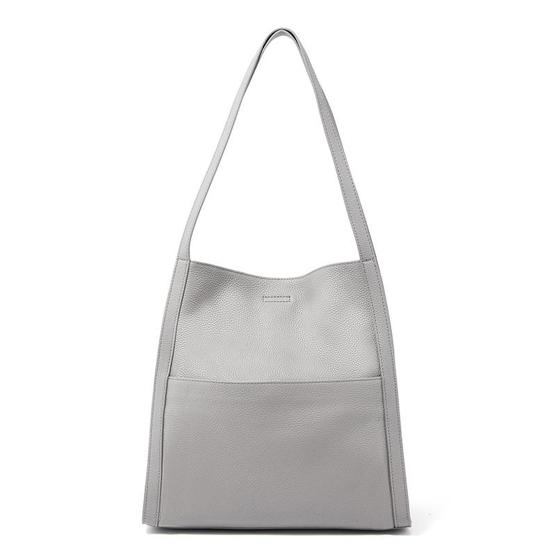 

Женская сумка из натуральной кожи Новая сумка-тоут большой вместимости Высококачественная простая сумка через плечо для поездок на работу Универсальная модная женская сумка