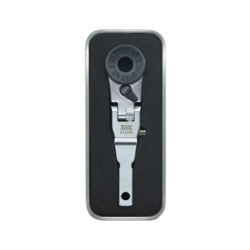 711L Flat End Flex Head EDC Ratchet Wrench - Multi-Tool Flat Bit Adapter Compatible Driver Accessory