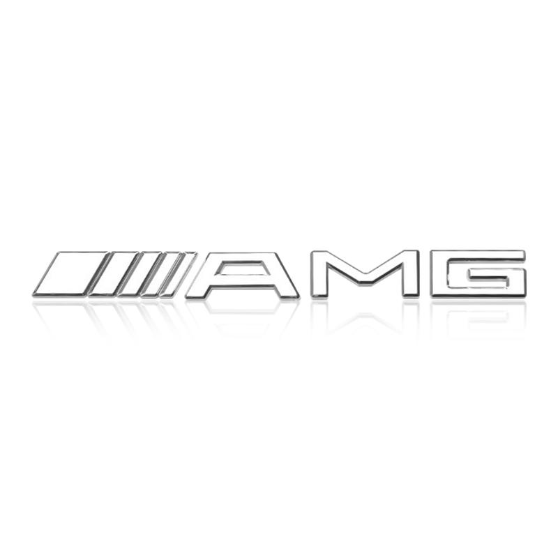 

Set of 1 3D Rear Car Body Sticker AMG Emblem Badge Decal Label For Mercedes-Benz C500 C200 C300 A B C E GLA CLA GLK GL ML GLE Class Car Accessories срібний