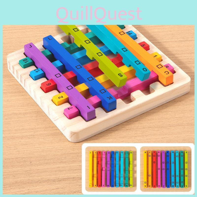 Wooden Rainbow Sticks Puzzle Toy For Kids Brain Teaser Logic Development And Educational Play