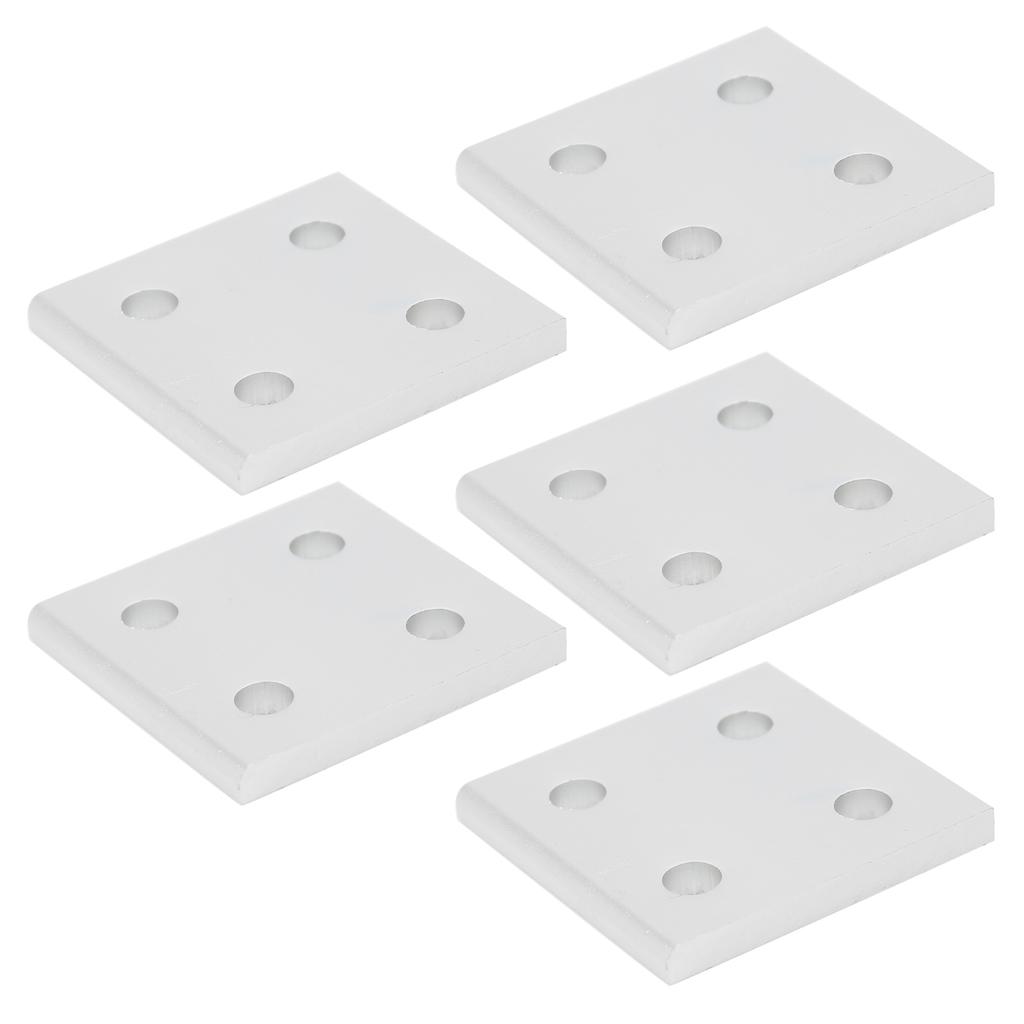 5Pcs 4‑Hole Vertical Connecting Plate for Aluminium Extrusion Profile Joining Board2040