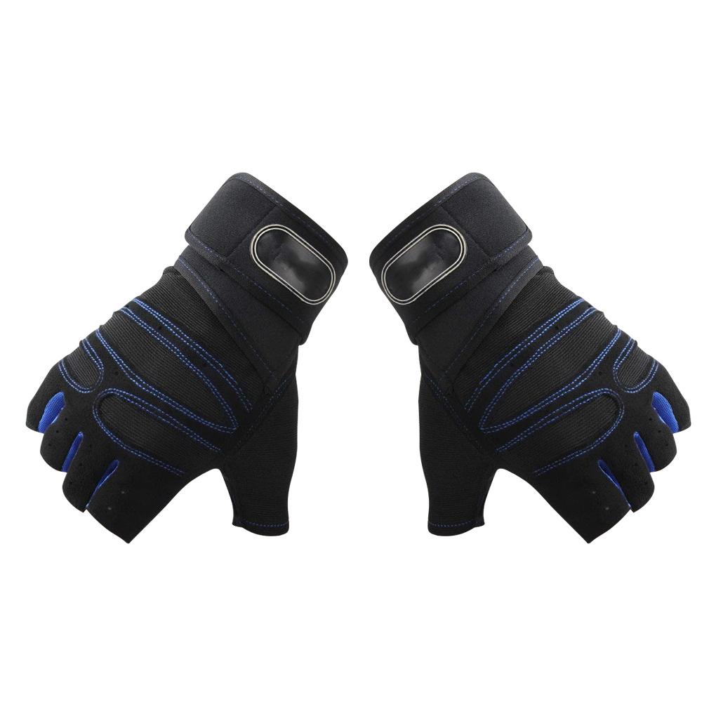 1 Pair Cycling Riding Gloves Non\-slip Sports Mittens Waterproof Half Fingers Gloves Windproof Outdoor Riding Gloves