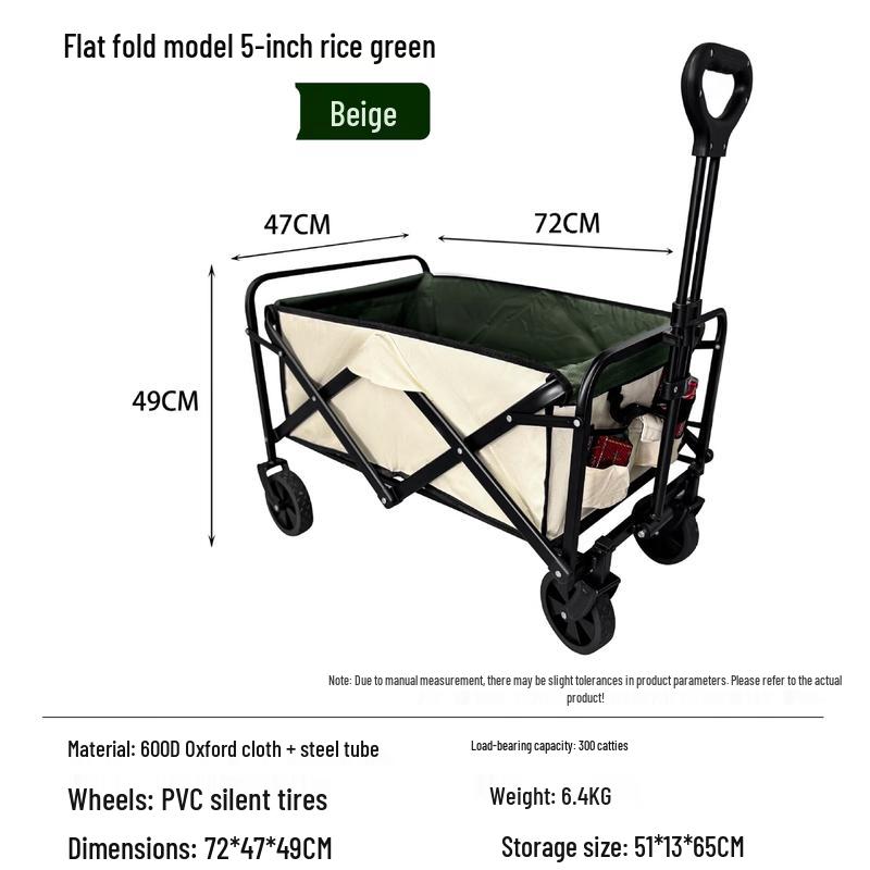 Heavy-Duty Folding Outdoor Utility Wagon