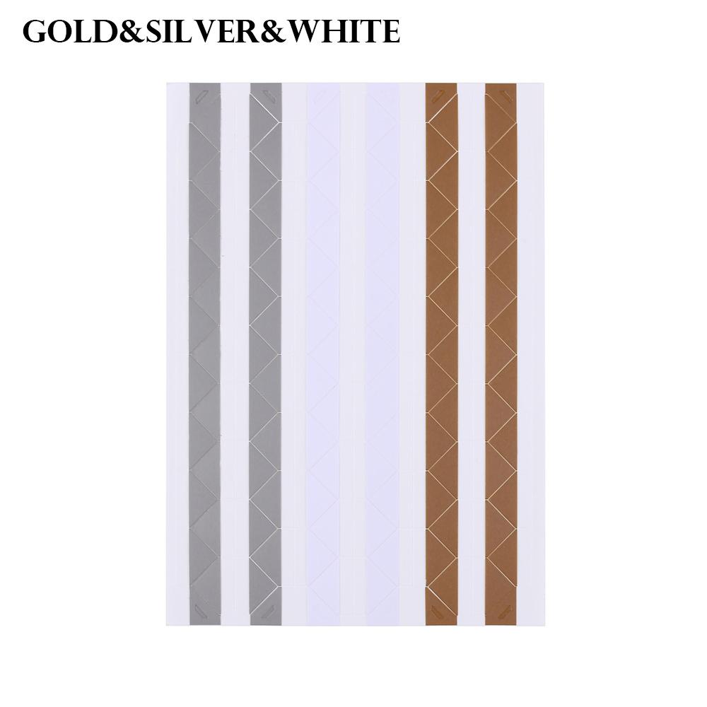 10 Sheets New PVC Stickers DIY Colorful Photo Corner Protectors Scrapbook Paper Photo Frame Picture Decoration Stickers