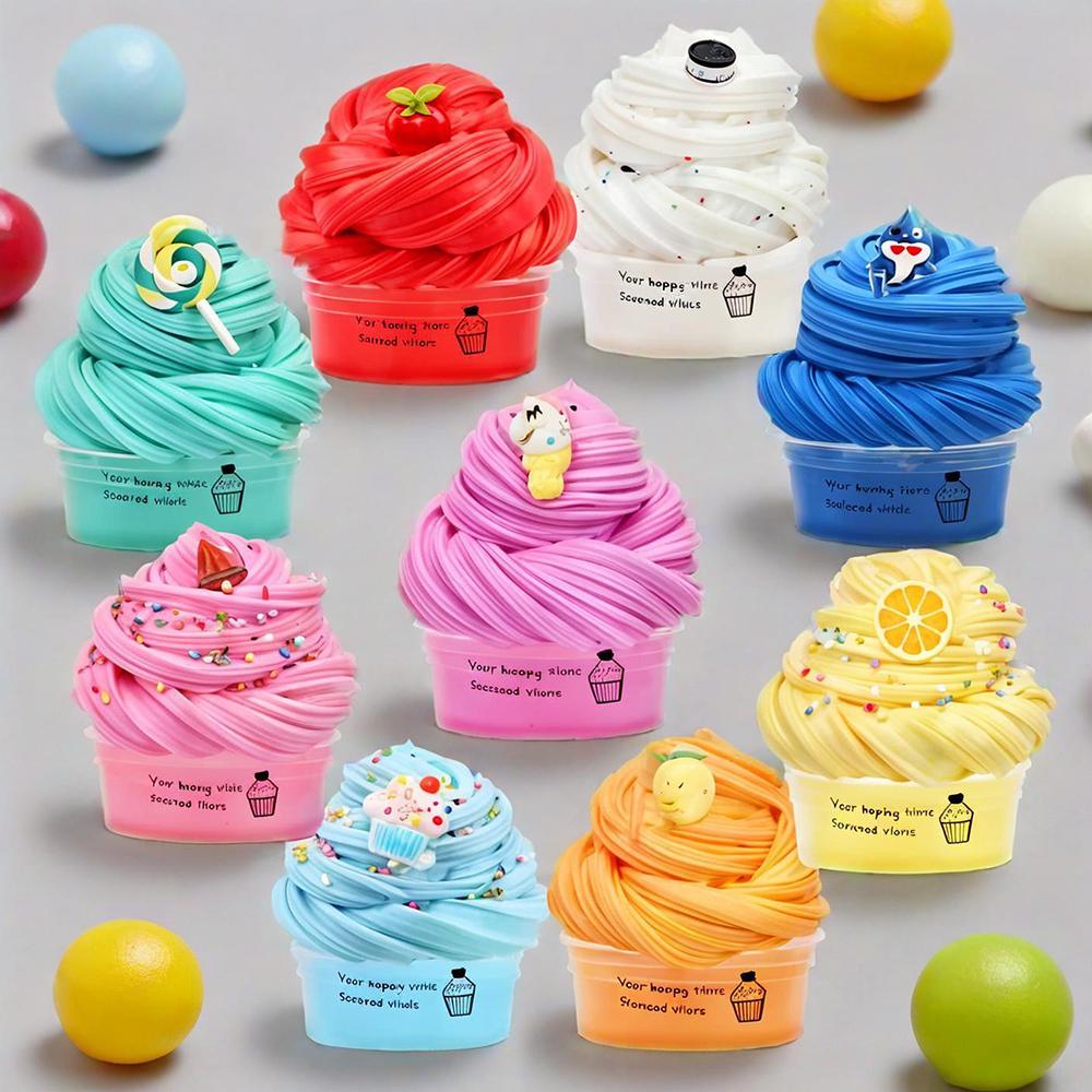 Butter Slime Fluffy Slimes Plasticine Making Kids Toy Putty Snail Toy Kids Slime Cream Cloud Plasticine Gifts Toys for Children