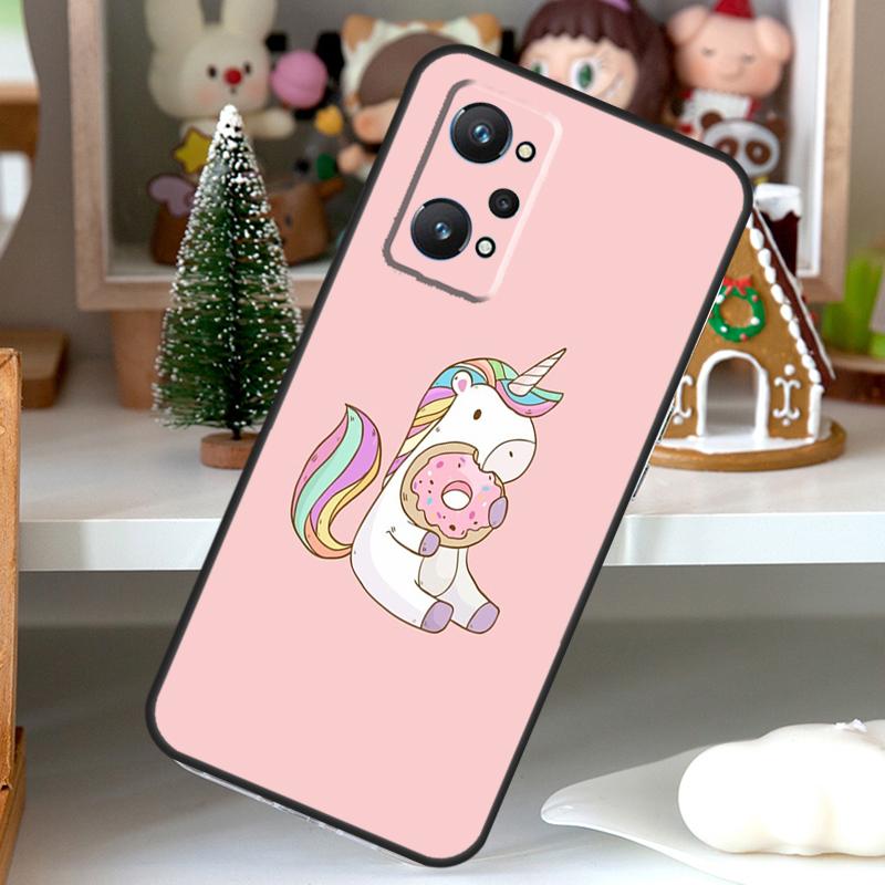Cute Rainbow Unicorn For OPPO Realme C55 C35 C33 C31 C30 C25 C21Y C11 GT Neo 5 3T 2T Realme 10 9 11 Pro Plus Case