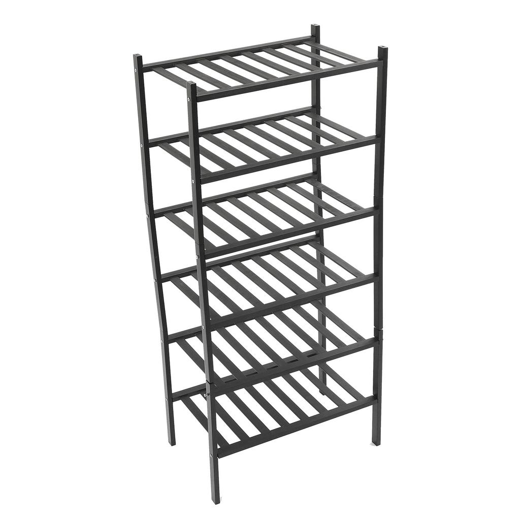 Bamboo Shoe Rack  Able Shoe Shelf Storage   for Closet Entryway Hallway Bathroom Living Room