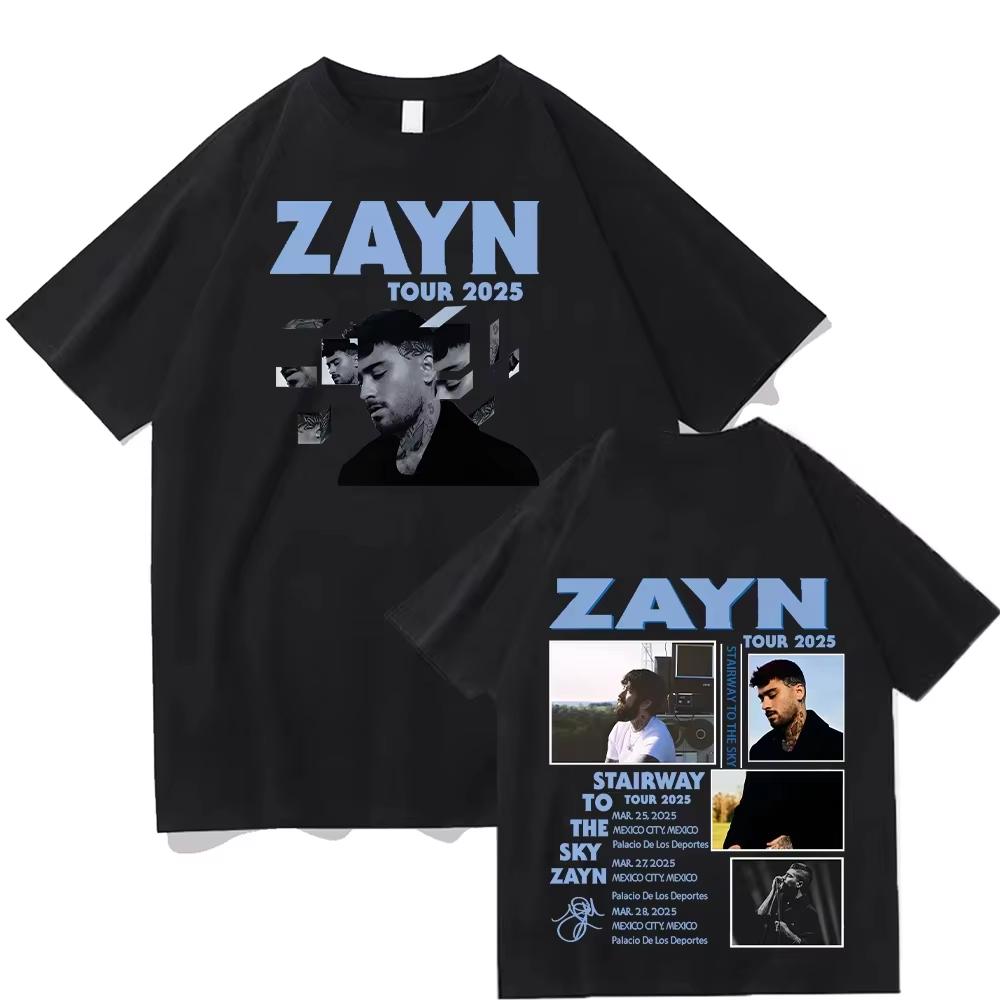 Zayn Malik 2025 Stairway to the Sky Tour T-Shirt, 100% Cotton Graphic Tee, Casual Streetwear for Fans & Daily Wea Women And Men T-Shirt 4XL