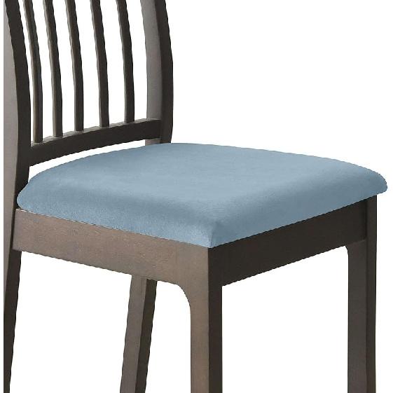 Velvet Chair Seat Covers, Stretch Seat Covers for Dining Room Dining Chair Seat Covers Soft Removable Chair Seat Cushion Slipcovers-White-Set of 2