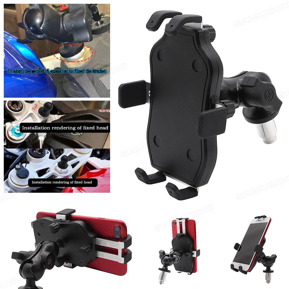 Motorrad Handy Kamera Halter Navigation Griffe Halterung Verstellbar für Yamaha R1 R6 BMW-S1000RR Honda F5 CBR650F