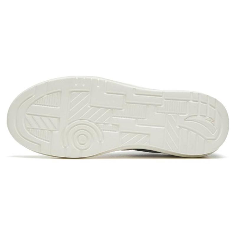Anta Slip Resistant, Abrasion Resistant, Lightweight Low Top Skateboard Shoes Men's White Gray Black Sneakers 912328060-3