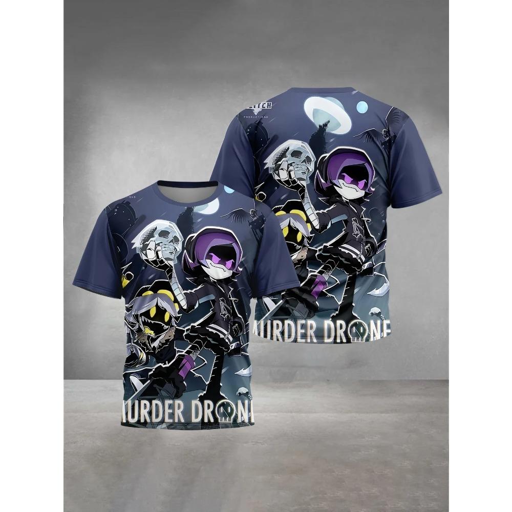 3D Print Baby Anime M-Murder D-Drones Clothing 5 to 14 Years Male Outdoor Clothes for Children Boy Girl Child T-Shirt Top Shirts