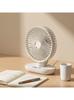 Desktop Automatic Oscillating Small Fan, Rechargeable Ultra-Quiet Mini Fan for Student Dormitory Beds, Portable