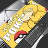 Larger Speed PC Computer Keyboard Pad Pu Leather Mouse Pad Anime Pokemon Psyduck Desk Mat Gaming Accessories Pikachu Mousepad