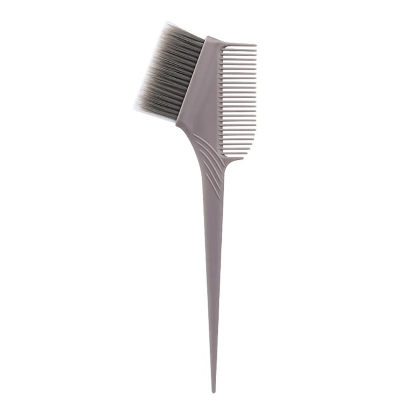 

Three Row Bristle Hair Dyeing Brush Easy to Use Suitable for DIY Hair Coloring and Oil Application сірий колір