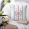 Hockey Is Life Rink Square Pillowcase Pillow Cover Polyester Cushion Decor Comfort Throw Pillow for Home Living Room