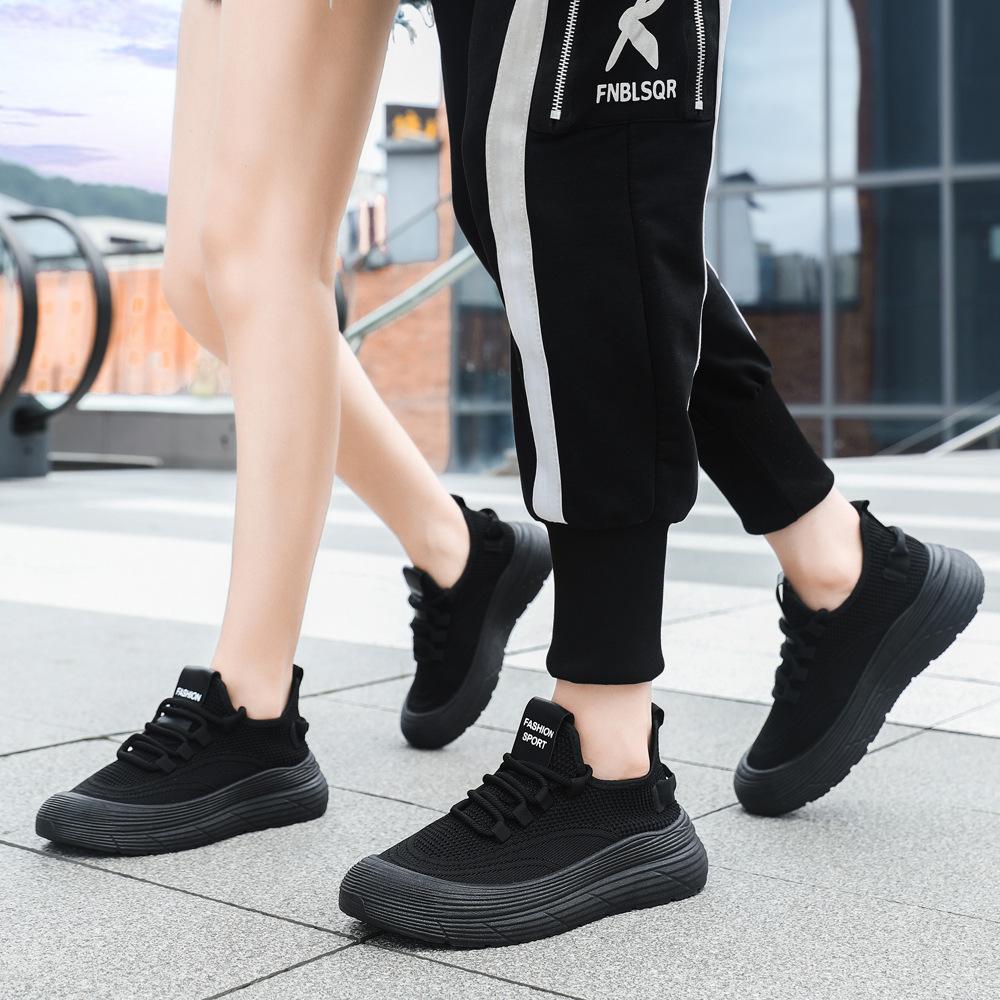 Summer new couple shoes breathable mesh fly men's and women's sports and leisure thin lightweight dad shoes