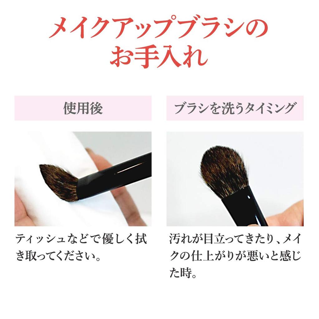 Eyeshadow Brush Shadow Brush Flat Professional Specification Large Pine Squirrel Hair Made in (Eyeshadow Japan) [MC Collection]