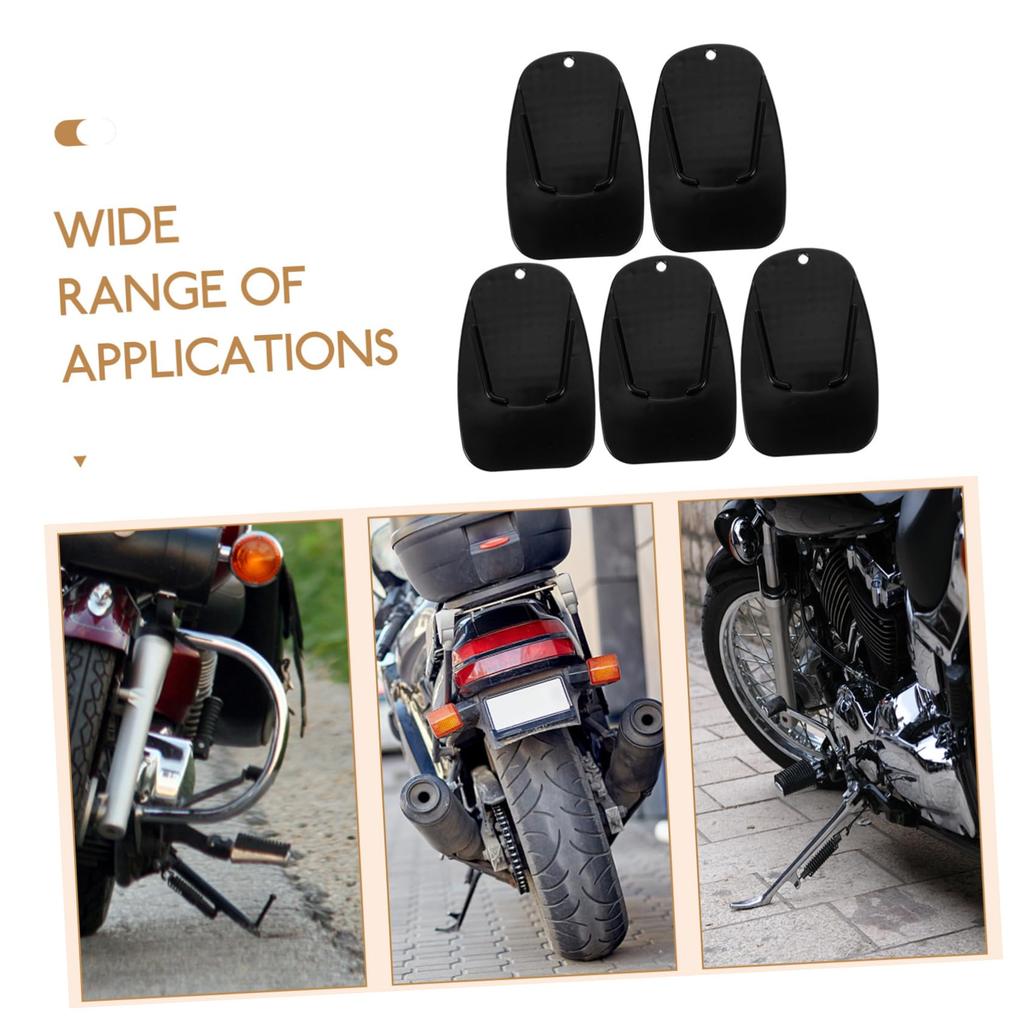 VINTORKY 5pcs Motorcycle Side Stand Pad Kickstand Cushion Corrosion Resistant Easy Install Motorcycle Stand