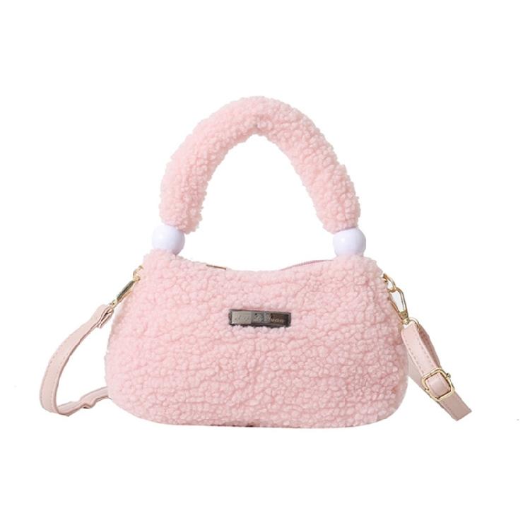 Plush Handbag Soft Warm Shoulder Bag Everyday Companion for Fashion Enthusiasts