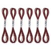 Uxcell 6 Skeins Embroidery Floss, Metallic Embroidery Thread Nylon Threads Bracelets String for Cross-Stitch Hand Embroidery