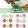 Manual Vegetable and Fruit Chopper 900ml Capacity 5 Stainless Steel Blades Compact Design Household Food Processor