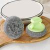 with Handle Cleaning Ball Oil Removal Dish Washing Tool Pot Cleaning Brushes  for Housekeeping
