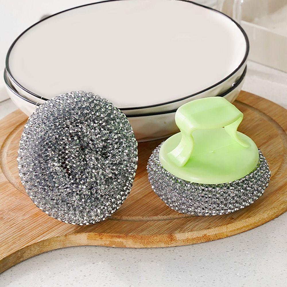 S rukojetí čisticí kuličky na odstraňování oleje mycí nástroj na nádobí kartáče na čištění hrnců pro úklid domácnosti