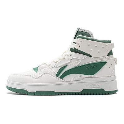 Li Ning Mountain Range 2.0 Casual Versatile Thick Sole Height Increasing Non-Slip Wear-Resistant High-Top Skate Shoes Women Sneakers AGCT346-3