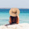 1Pc Wide Brim Summer Straw Hats Foldable Bow Design Foldable Beach Sun HatS for Women Korean Style Seaside Travel Accessory