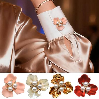 Button Covers Flower Shape Clothing Decor Button Cover Cufflinks for Sewists Fashion Designers DIY Enthusiasts Tailors Costume
