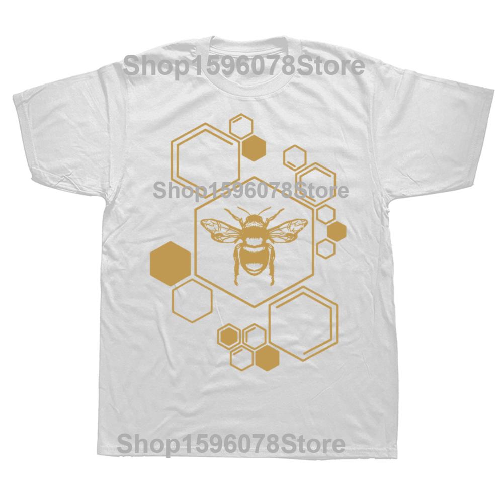 Rolig Bi Honungsälskare Biodlare Biodling T-shirts Män Bomull Humor Streetwear T-shirt Kortärmad Unisex Lös Klädsel