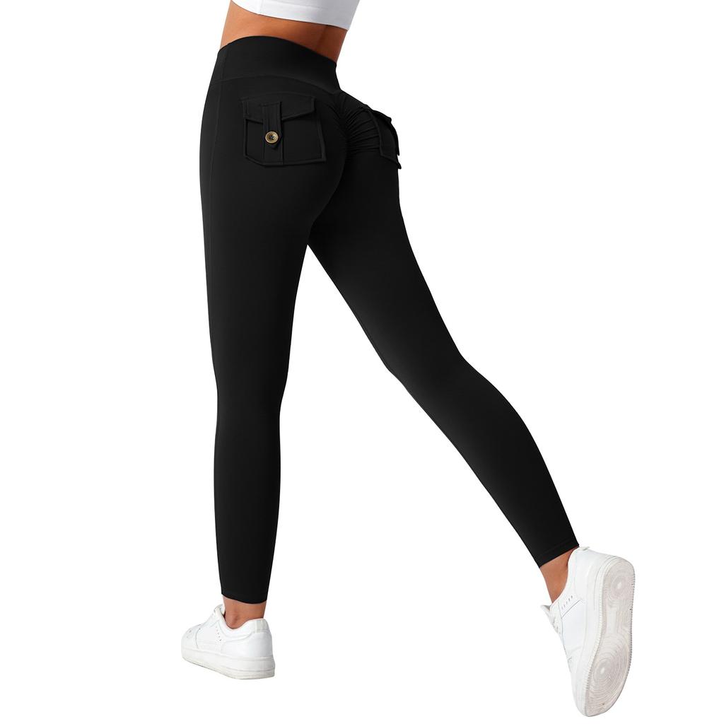 Calças de Yoga Coloridas da Moda Feminina Cintura Alta Skinny Calças de Moletom Calças Fitness