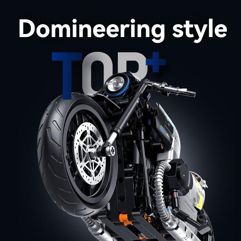 New High-quality 1:8 Technical motorcycle Model Building Block Assembly Unique Toys birthday Christmas gifts For Adults Kids