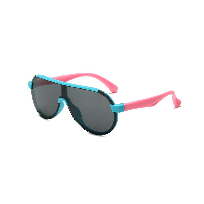 Kids UV Protection Sunglasses Boys Girls Fashion Trend Outdoor Sports Sun Glasses Black Lens Goggles Eyewear