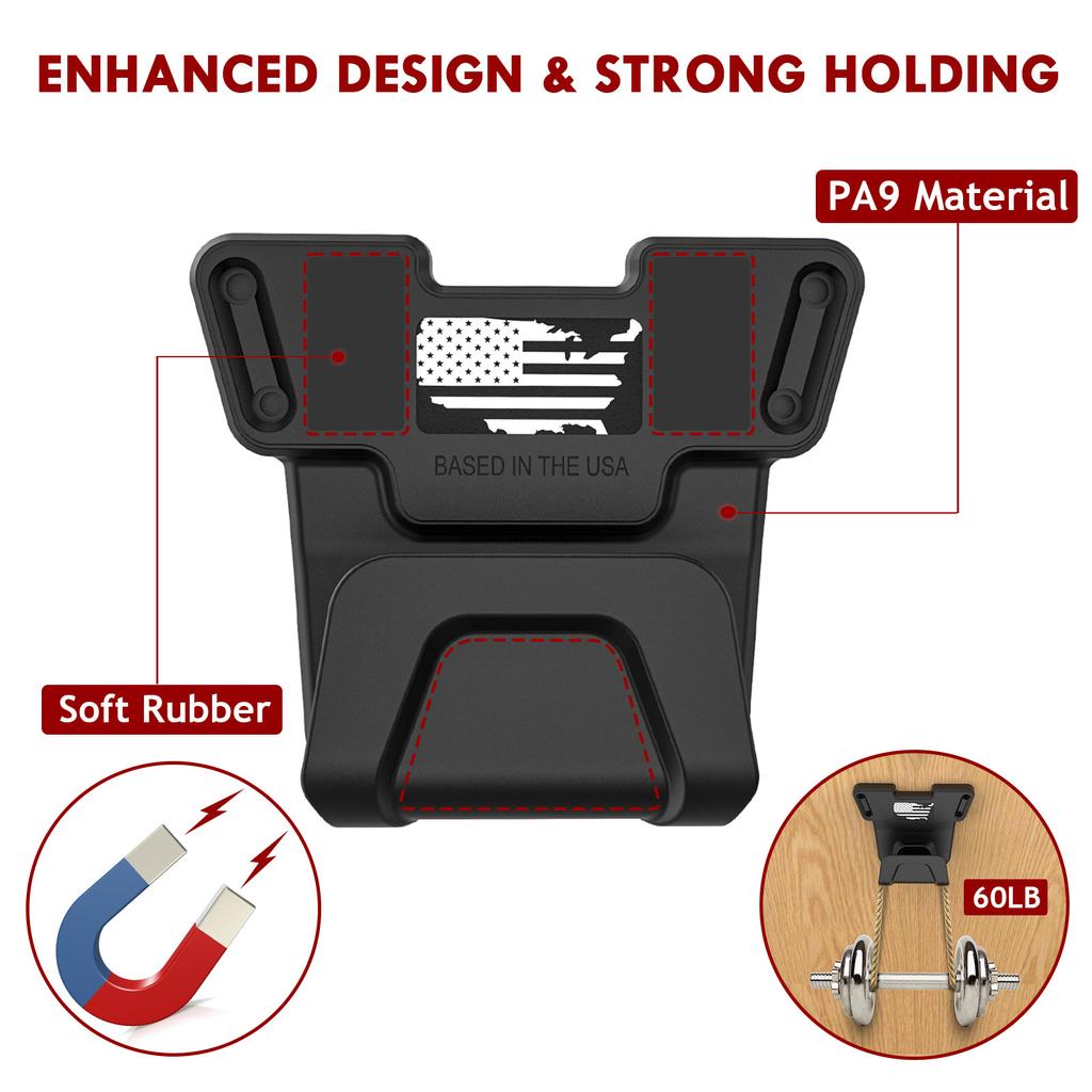 Nylonowy uchwyt magnetyczny z zabezpieczeniem spustu bezpieczeństwa Półka ekspozycyjna montowana na ścianie