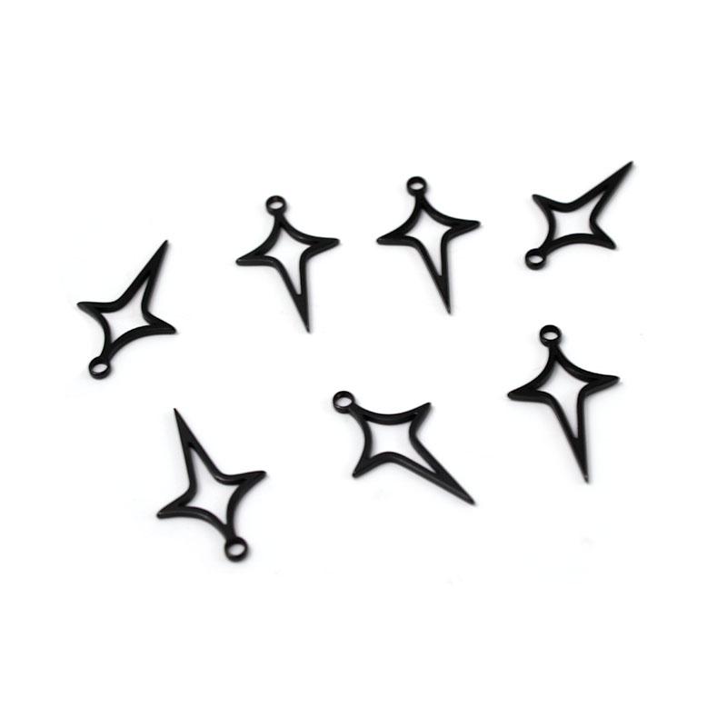 20 Stück Edelstahl Kreuz/Fischgräten/Klinge Charms Anhänger DIY Halskette Ohrringe Armbänder Anhänger Schmuckherstellung Zubehör