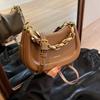 Chain underarm bag women's new fashion retro portable saddle bag high-end versatile shoulder messenger bag