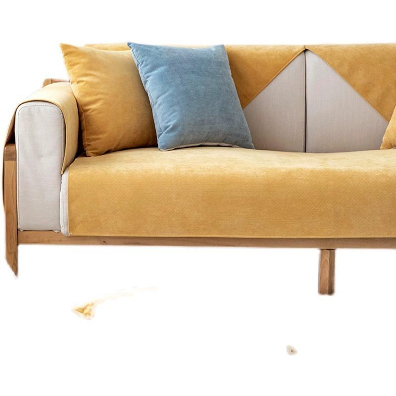 Waterproof And Anti-Cat Scratch Sofa Cushion, Universal In All Seasons, Non-Slip, Solid Color Pet Urine-Proof Sofa Cover, Backrest Cover Cloth Towel