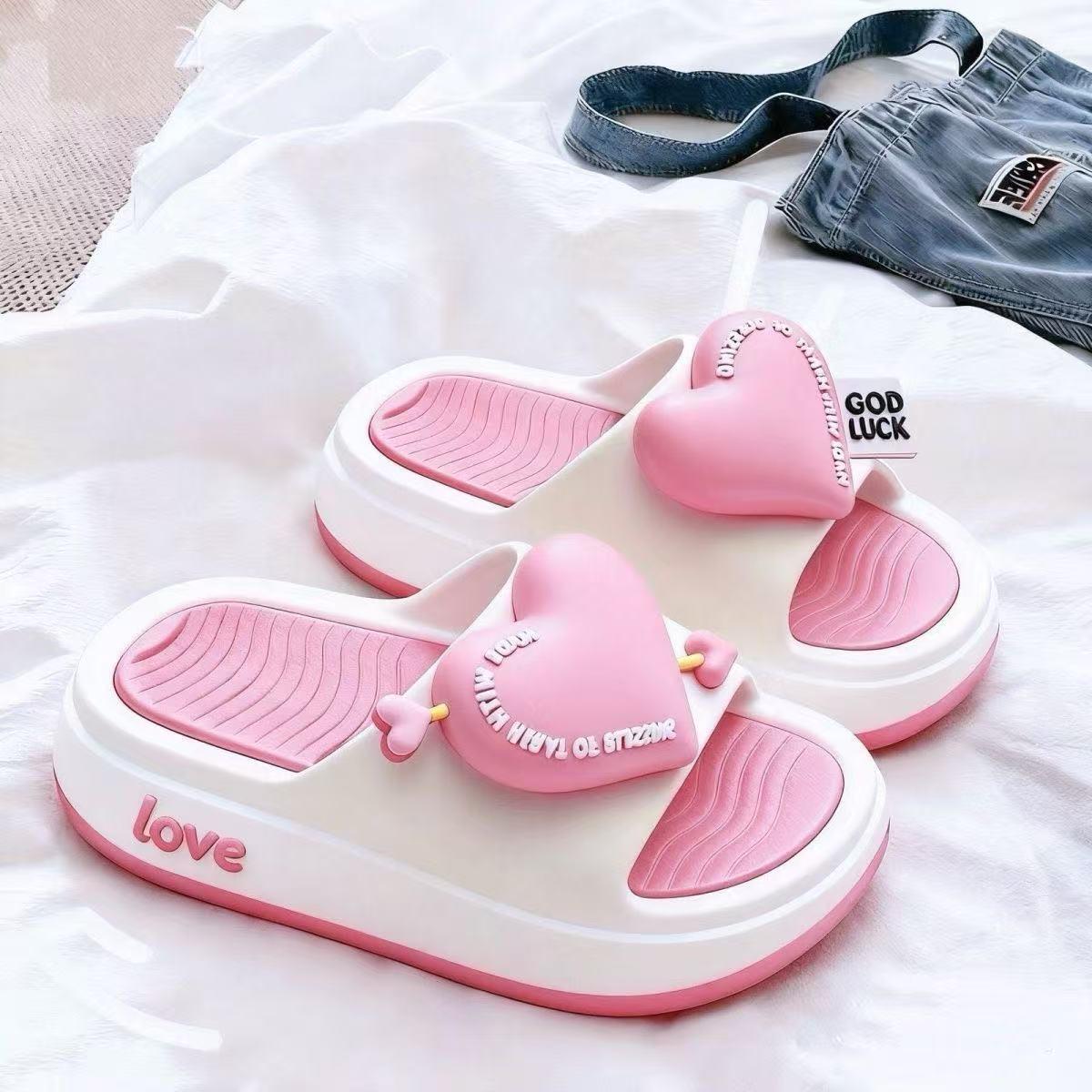 

Women s Bunny Ear Height-Boosting Pancake One-Strap Slippers 40-41 [Runs Small]