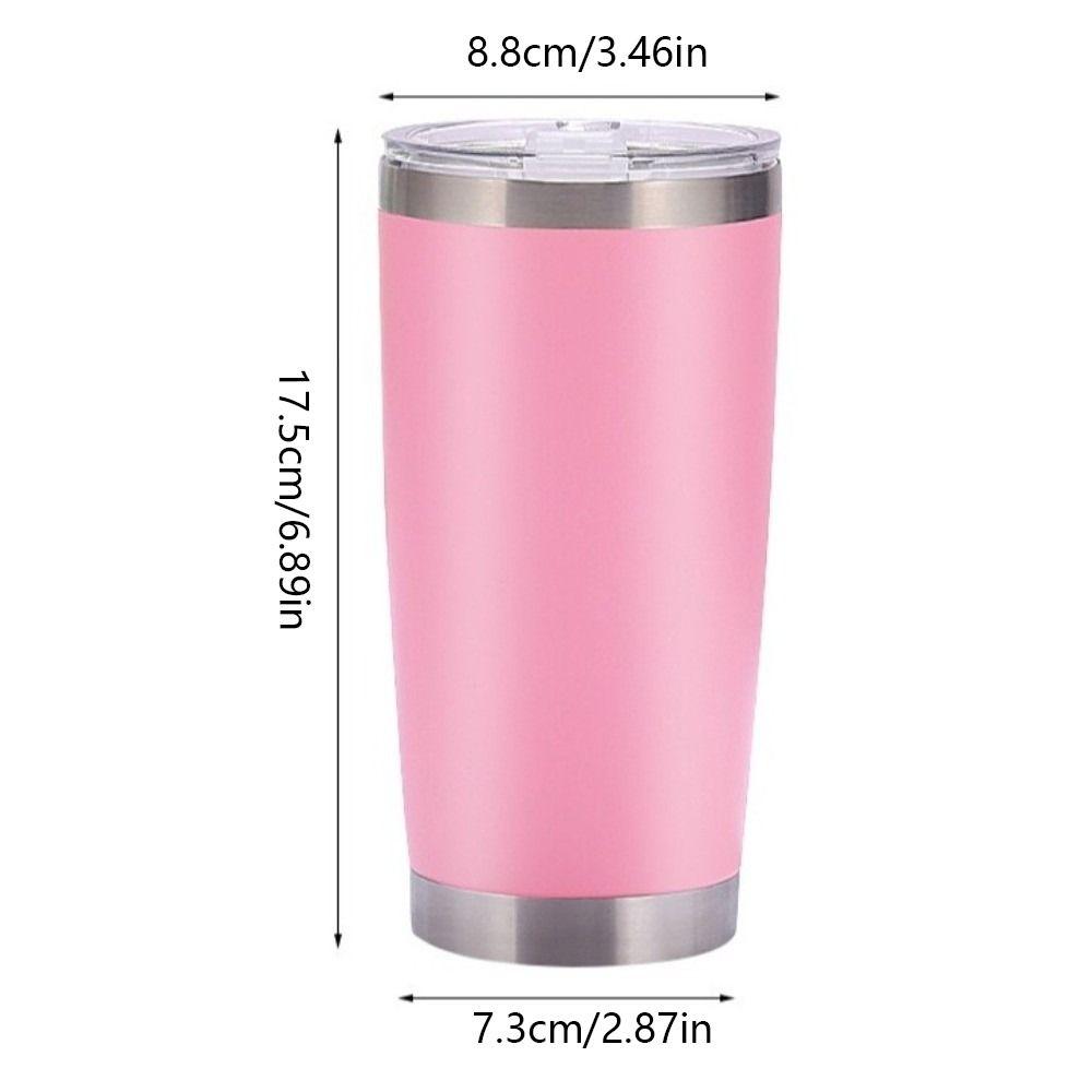 20oz Car Thermos Cup 304 Stainless Steel Tumbler Thermal Mug Insulation Water Bottle  Travel