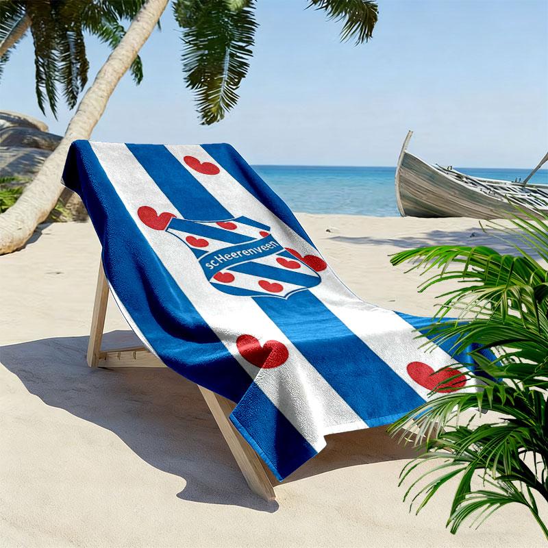 SC Heerenveen Print Beach Towel, Large Soft Quick Dry Towel for Beach Camping Swimming