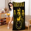Rock Band A-N-Nirvana Beach Towel Colorful Bath Towels for Girl Microfiber Quick Dry Custom Sand Free Beach Yoga Spa Gym Pool