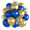 12inch 30pcs pink blue and gold balloon set with confetti,suitable for weddings,birthdays,themed parties,family gatherings